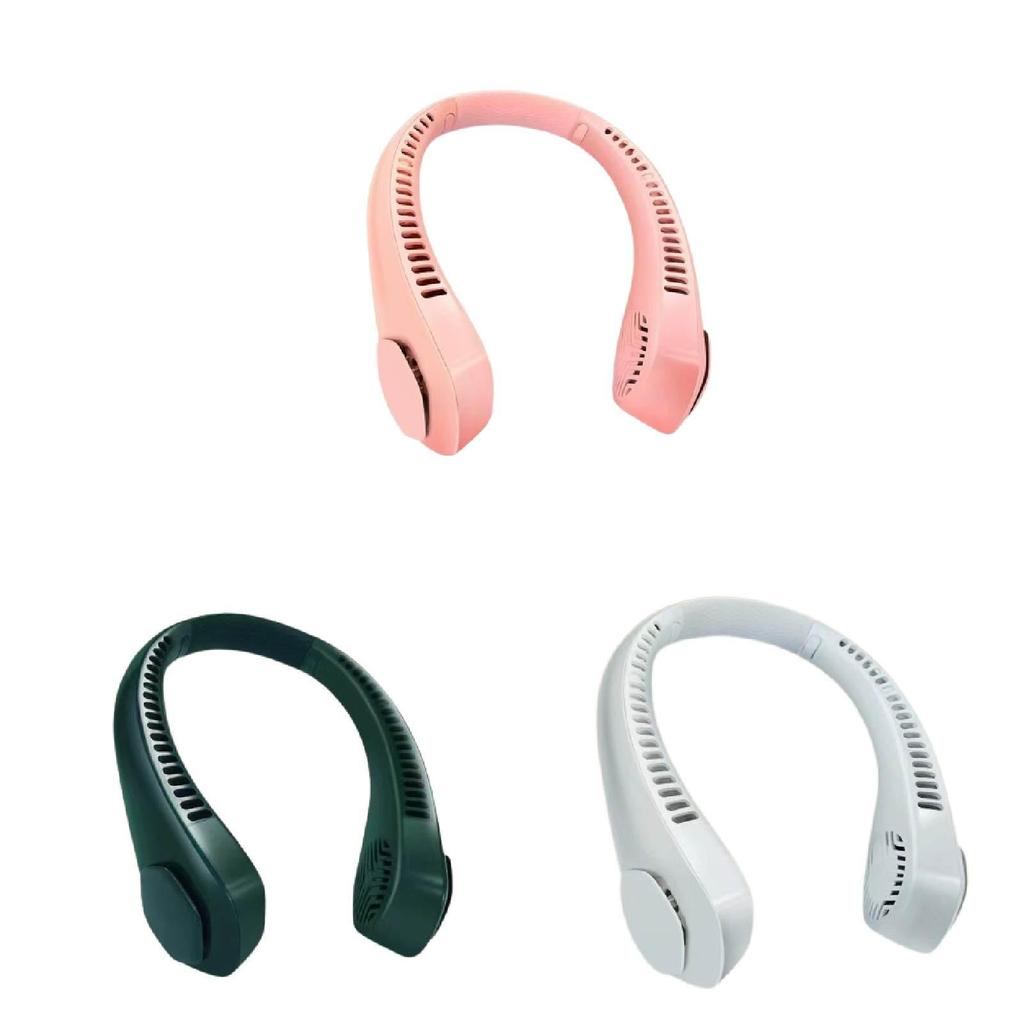 Popular No Blade Hanging Neck Fan Usb Charge Outdoor Lazy Portable Mini Fan Gift Cross-border