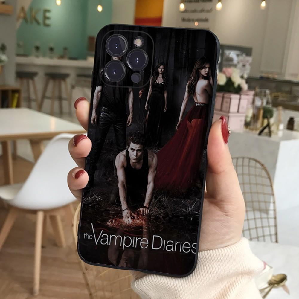 Чехол для телефона Дневники вампира Силиконовый мягкий для iphone 16 15 14 13 12 11 Pro Mini XS MAX Plus X