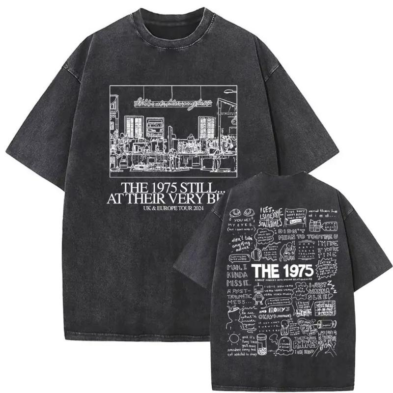 Washed Vintage The about You Print Tshirt Being Funny in A Foreign Language Album Tshirt Unisex Women Hip Hop Casual T Shirt