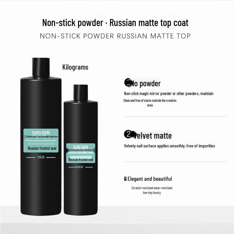 Взаимный FN Гель-лак Матовый Верхнее Покрытие Антипригарный Russian Style для Салона Маникюра, Упаковка 1 кг