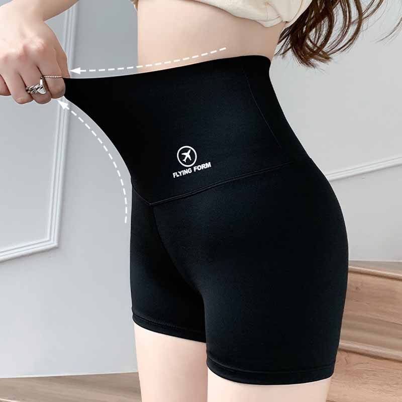 Summer Thin Three-point Pants Women's Anti-glare Outer Wear Belly Lift Hip Riding Barbie Bottoming Yoga Shorts