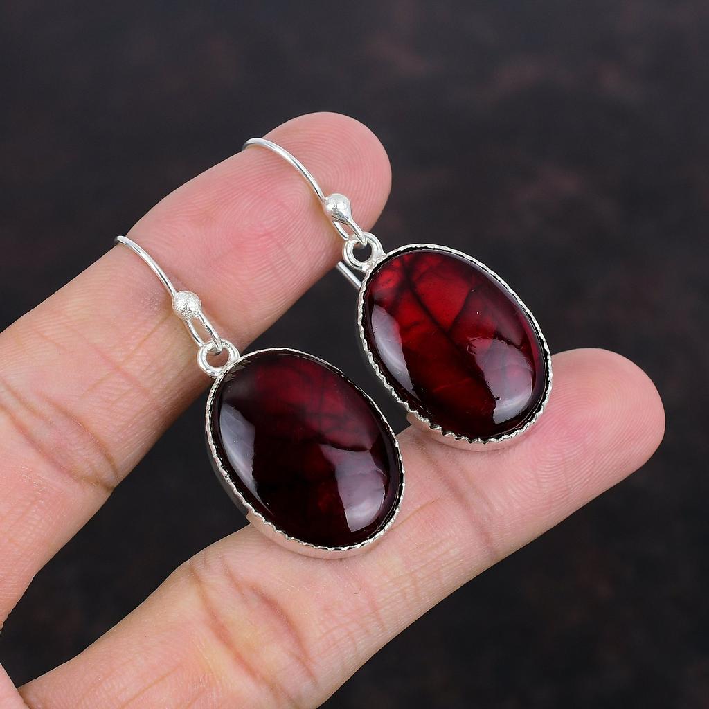 Серьги из красного огненного лабрадорита, 925 пробы, серьги из стерлингового серебра, ювелирные изделия ручной работы, уникальные серьги из драгоценных камней, антикварные ювелирные изделия из лабрадорита, подарки для жены
