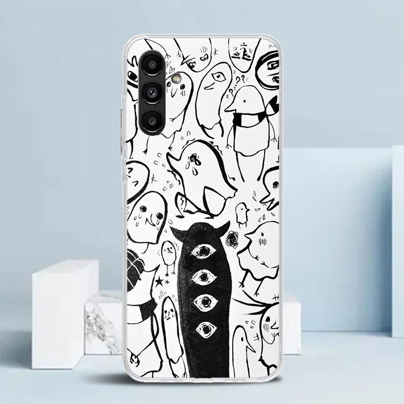 Чехол Oyasumi Punpun для Samsung Galaxy A17 A37 A57 A16 A26 A36 A56 A15 A14 A55 Чехол для телефона A13 A53 A25 A35 A24 A34 A23 A33 Galax
