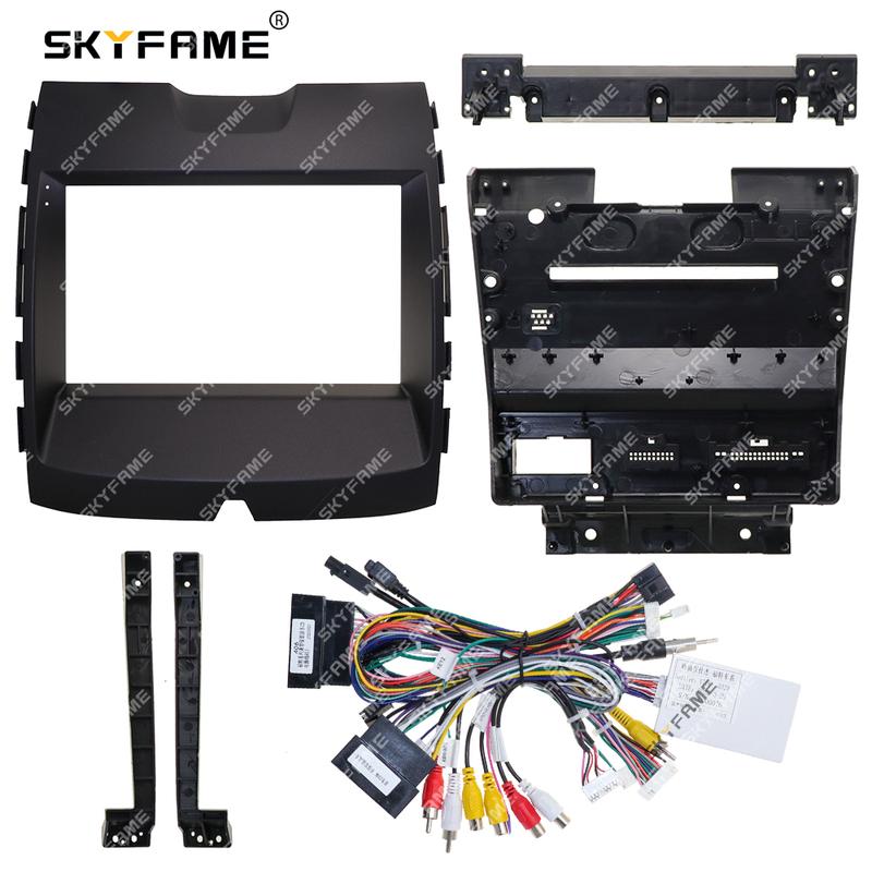 SKYFAME Car Frame Fascia Adapter Canbus Box Decoder Android Radio Dash Fitting Panel Kit For Ford Edge S-MAX Ranger