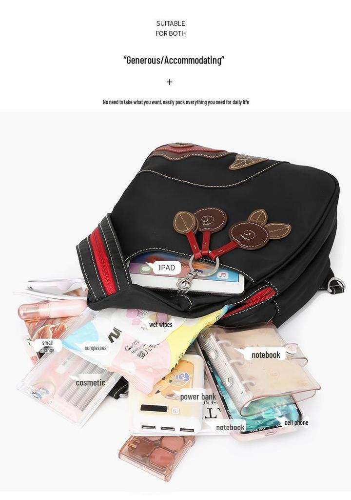 Модный корейский стиль Водонепроницаемый Оксфордский Crossbody Рюкзак: Легкий, Универсальный, Большой вместимости, Многофункциональный