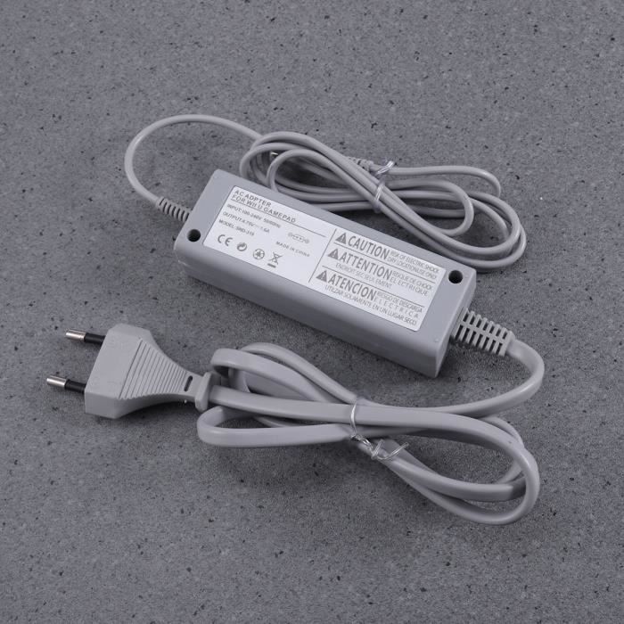 Adaptateur secteur - Nintendo - Wii U Gamepad - Gris - 100-240V - Protection courts-circuits