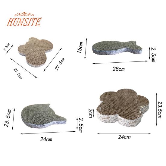 Когтеточка для кошек, экологически чистая компактная гофрированная бумага, когтеточка для кошек высокой плотности для семьи