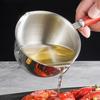 Small Pot for Hot Oil and Butter Stainless Steel Pan for Cooking and Melting