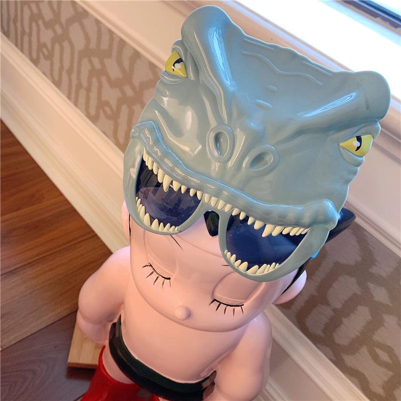 Забавный мультяшный динозавр очки детский костюм день рождения милые солнцезащитные очки реквизит для фотосъемки