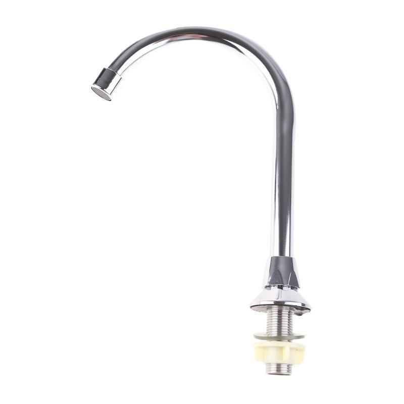 Foot Pedal Control Sink Faucet Vertical Basin Cold Water Faucet Stainless Steel