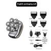 6 In 1 Men's Electric Heads Shaver Rechargeable Cordless Hair Shaving For Bald Man Waterproof Wet Dry Beard Trimmer