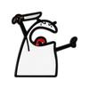 Мультяшные эмалевые значки Flork Meme Игривый сражающийся Flork с ножом и пистолетом Броши Лацкан Значок на рюкзак Ювелирные изделия Подарки для друзей