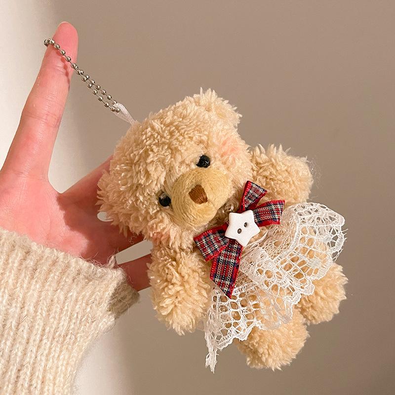 Festive Activities Plush Pendant Gift Backpack Bear DIY Dressup Doll Keychain Bag Accessories