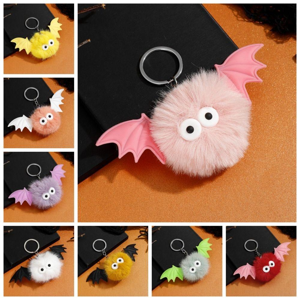 Plush Pendants Halloween Keychain Plush Keyring Plush Bat Doll Keychain Exquisite Friends