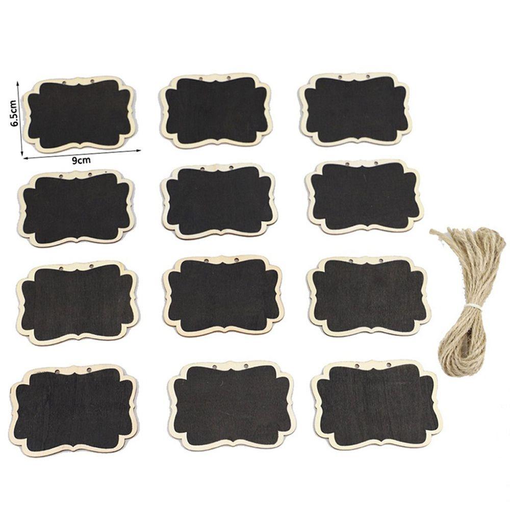 Office School Supplies Hanging Signs Garden Decor Blackboard Message Labels Price Tags Chalkboard