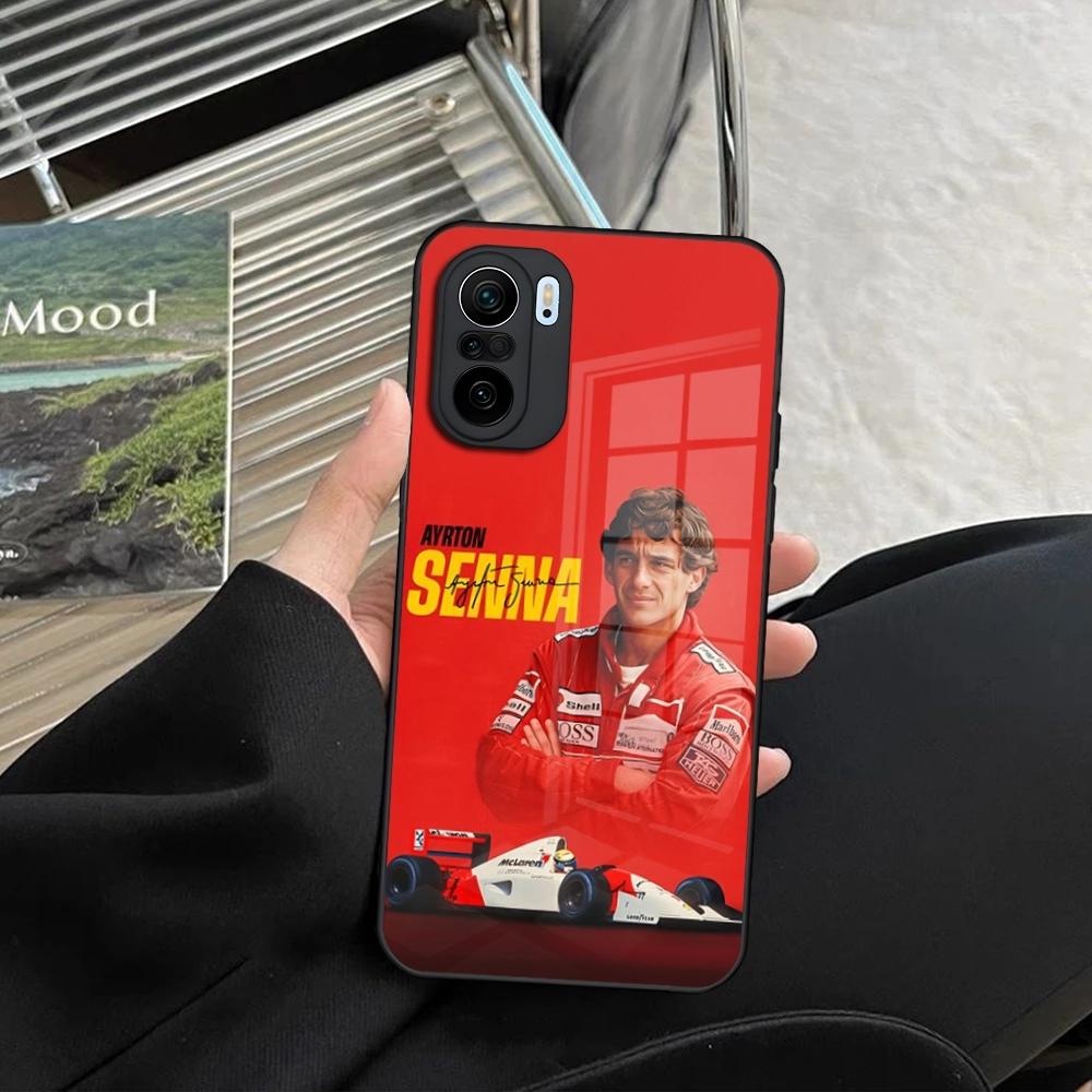 Чехол для телефона Ayrton Senna F1 для Xiaomi Redmi Note 13 12 11 10 13c 9t 12s 11s 12c Pro закаленное стекло