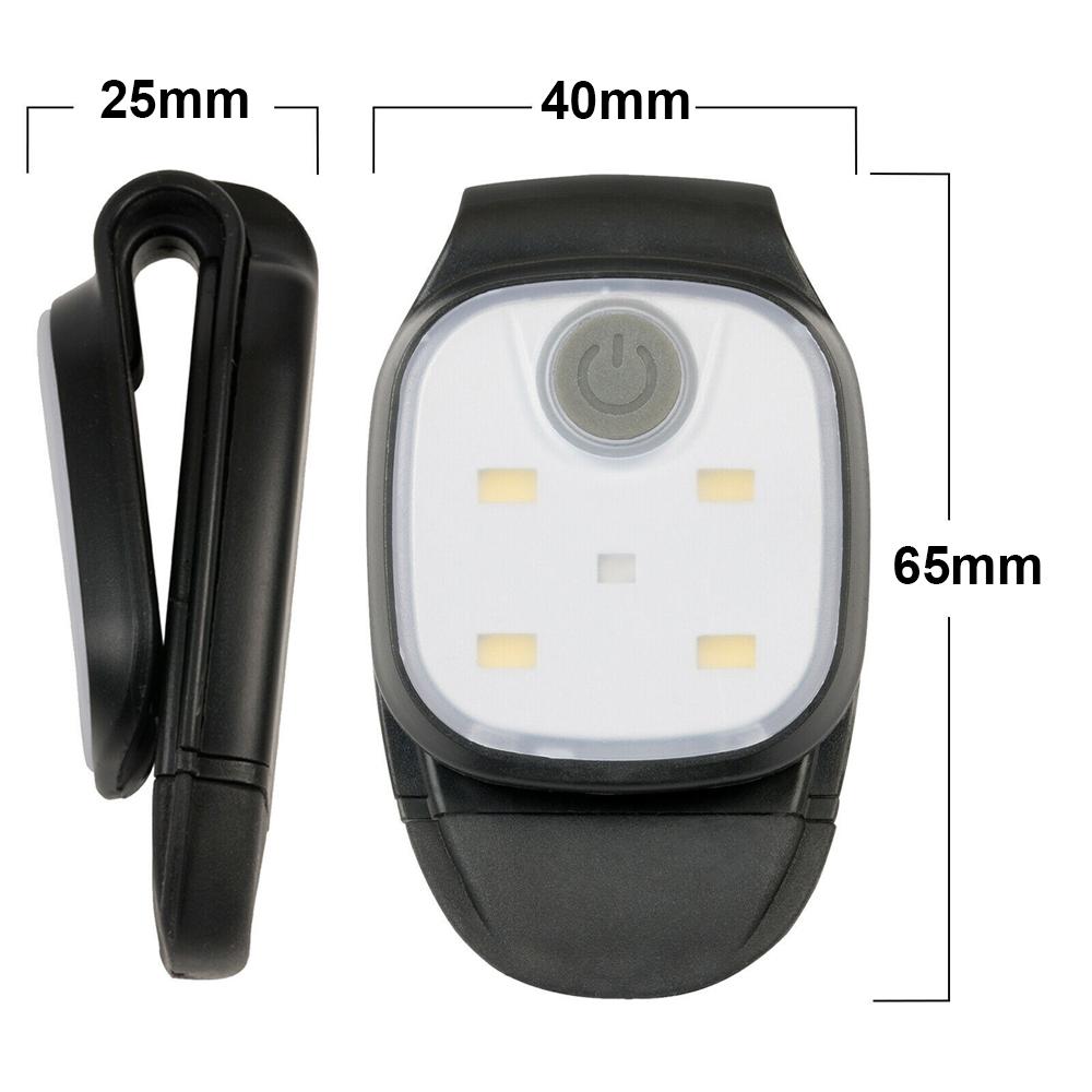 Зажимной фонарик, перезаряжаемый, 5 светодиодов, свободные руки, 50 люмен, ходовые огни для маленьких бегунов