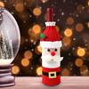 Wine Bottle Sleeve Santa Claus Snowman Reindeer Design Bottle Sleeve Knitted Decoration