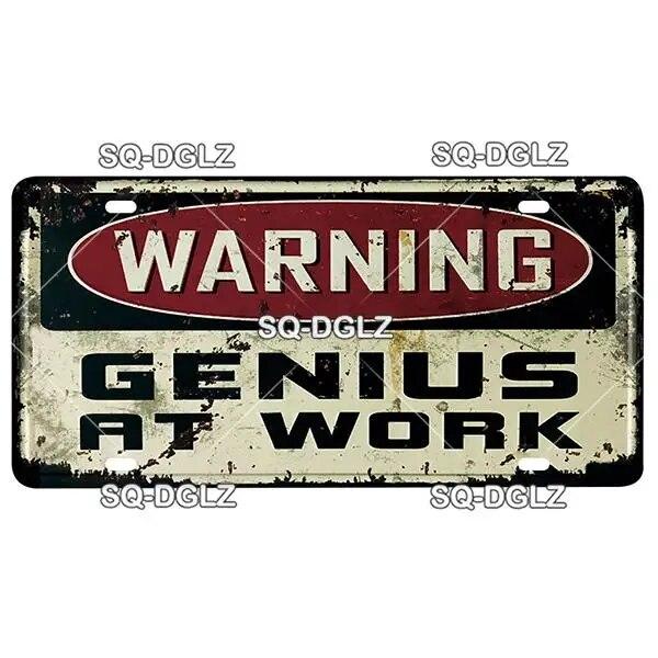 [SQ-DGLZ] Предупреждающий Человек Пещера Номерной Знак Оловянная Вывеска Магазин Бар Настенное Украшение Металлическая Вывеска Домашний Декор Живопись Таблички Художественный Плакат