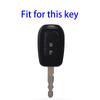 2 Button For Renault Kwid Traffic Symbol for Dacia Sandero Logan Duster 2016 2017 2018 Silver TPU Car Remote Key Fob Cover Case Shell