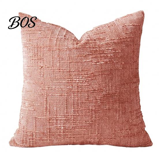 Fine Texture Pillowcase Couch Throw Pillow Cover, Decorative Soft Cozy Chenille Case, Rustic Smooth Zipper Cover Farmhouse Fall for Living Room