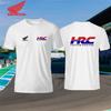 Свободная футболка с коротким рукавом с эмблемой Honda Wing и значком "HRC Honda Racing" на груди