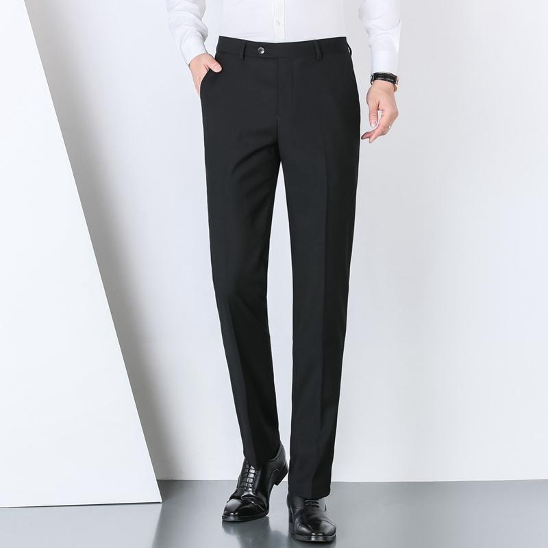 [Including Wool] Men's versatile trousers with a smooth drape, suitable for business and formal wear. Wool trousers for men's trousers