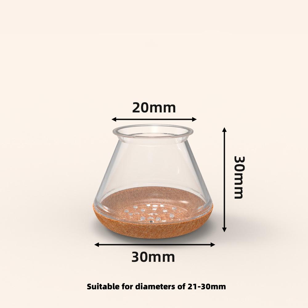 24 шт. Защитные накладки на ножки стульев, накладки на пол, силиконовые, бесшумные, прозрачные, устойчивые к царапинам накладки на ножки мебели