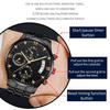 Многофункциональные мужские кварцевые часы Business Rhinestone из нержавеющей стали с календарем и временем наручные часы