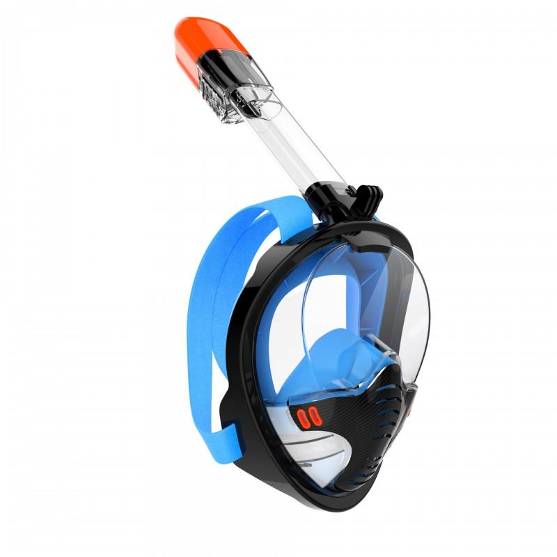 Single Tube Dive Mask With Snorkel Anti-fog Anti-choking Freediving Swimming