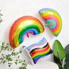 Rainbow Series Aluminum Foil Balloon Party Background Decoration Rainbow Stripes Flag Balloon Baby Shower Aluminum Film Balloon