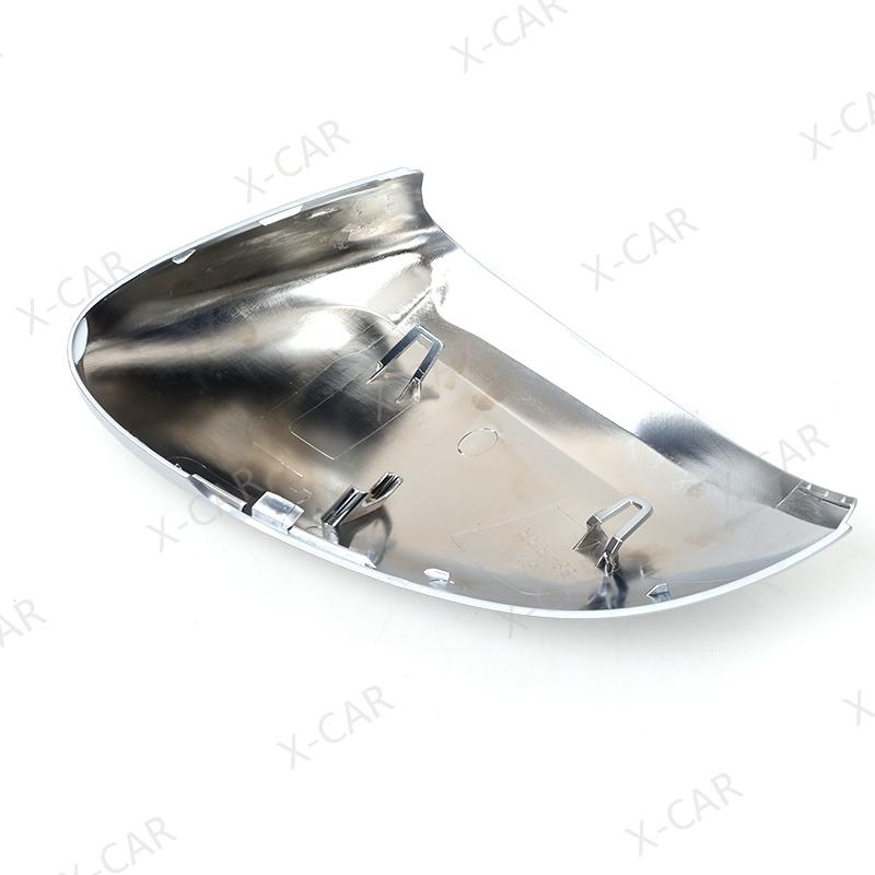 2PCS For Volkswagen VW Passat B8 Variant 2015- Matte Chrome Rearview Side Mirror Cover Cap Shell Lid House