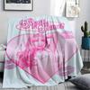 Sabrina Poster Printed Flannel Blanket, soft throw for bedroom sofa, washable, fan merchandise, great gift.