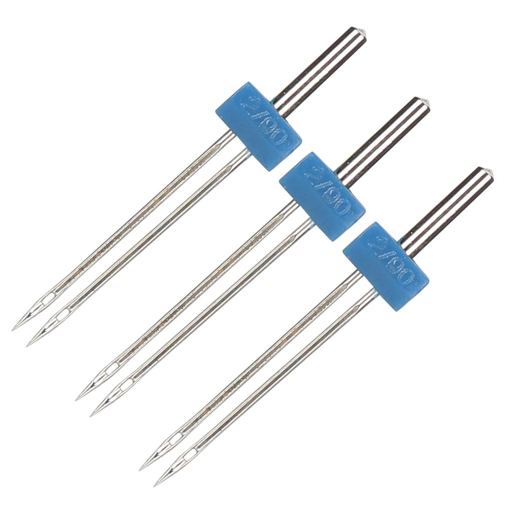 3 шт., двойные иглы, булавки из нержавеющей стали, нитки и крючки, швейные аксессуары