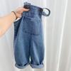 Children's Overalls Pants Boys Fall Pants Baby Trousers Spring and Autumn Jeans Girls Pants