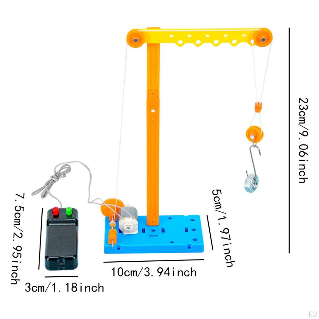 Remote Control Crane Model Teaching Aids Creativity Science Experiment DIY Building Stem Projects