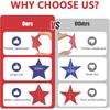 Patriotic Star Garland Banner Streamers Red White and Blue - 59 FT 6 Strands - Patriotic Decorations for 4th of July, Independence Day, Labor Day,