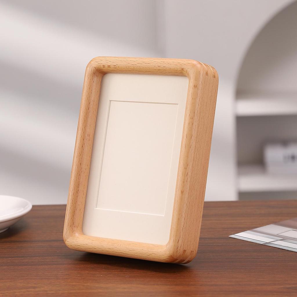 Фоторамка из черного ореха с двойными закругленными углами — персонализированная настольная рамка для фотографий, сделанная своими руками.