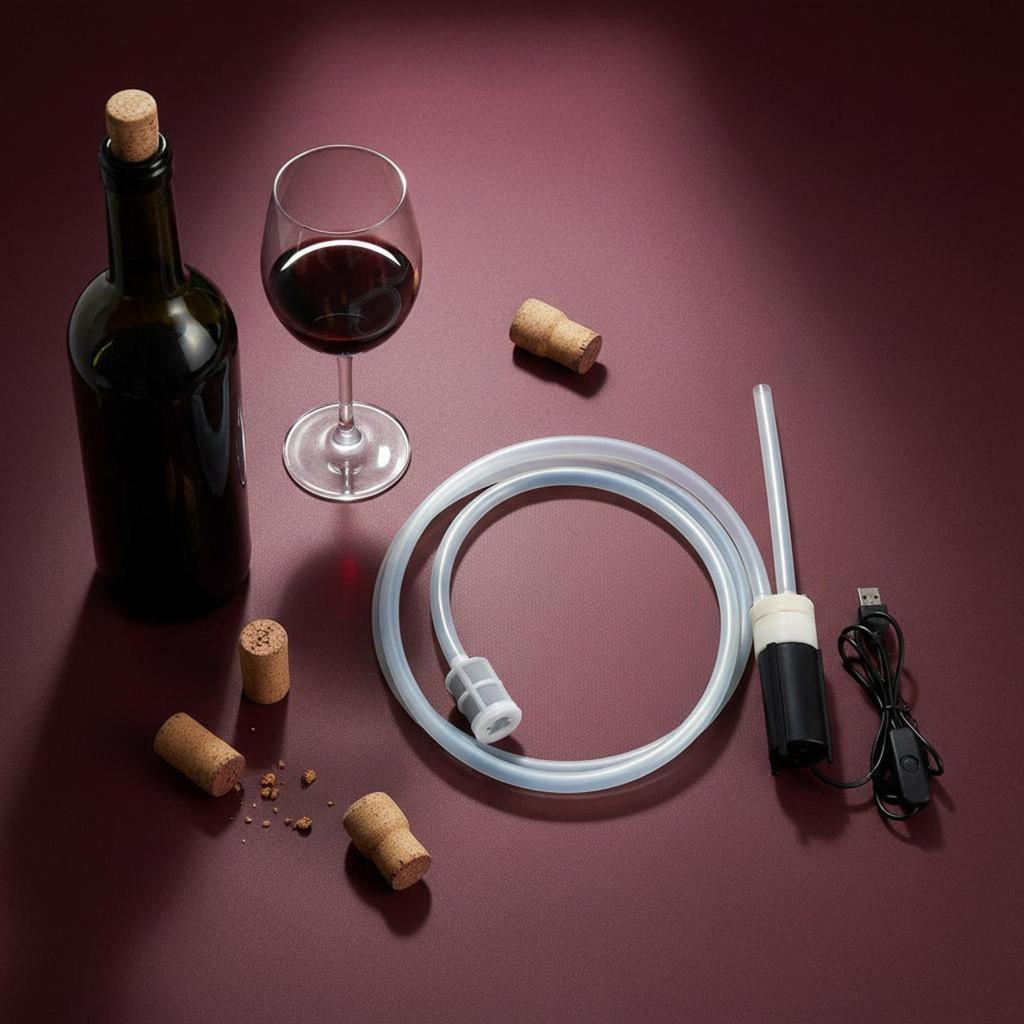Automatic Wine Dispenser Single-Button Operation Kitchen Tool for Home Brewers