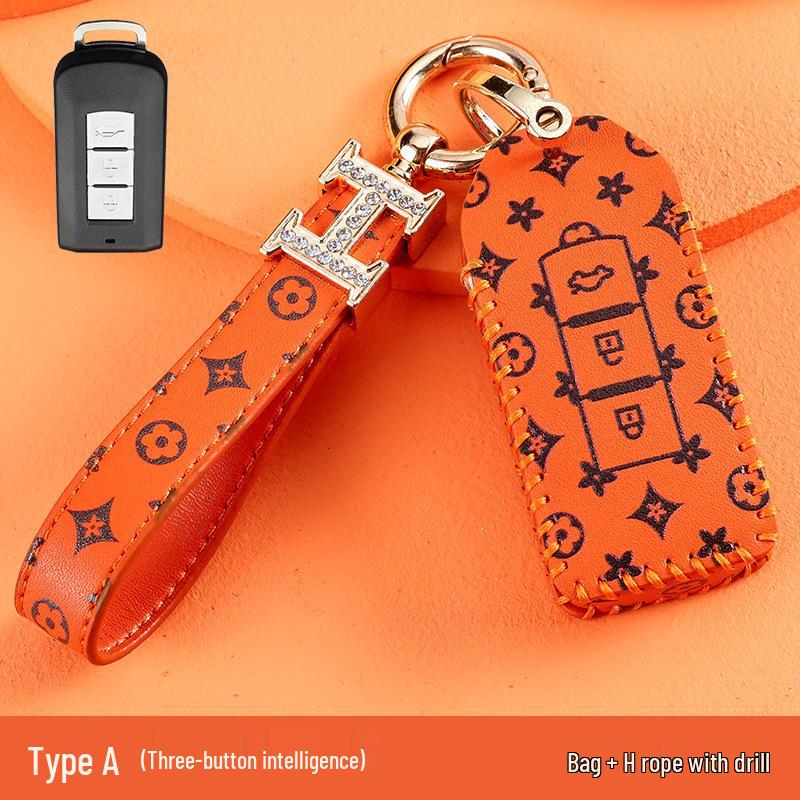 Высококлассный чехол для ключей для Mitsubishi Outlander, ASX, Eclipse Cross и Pajero Sport.