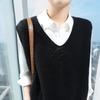 Women's 2024 Spring/Autumn Loose Cashmere V-neck Sleeveless Knit Vest
