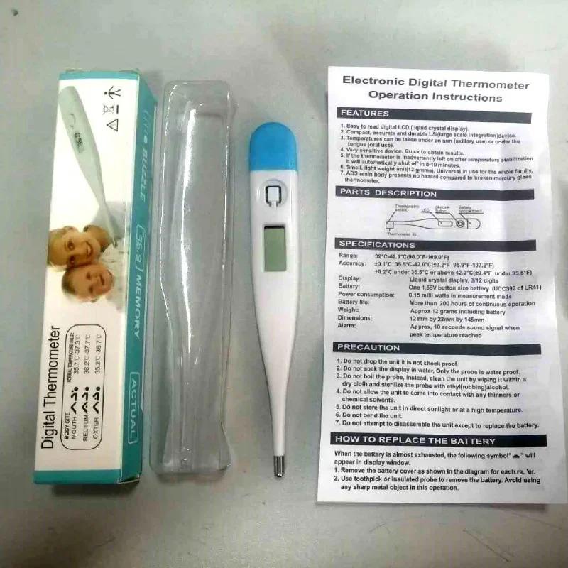 Цифровой водный термометр, точное измерение температуры во рту и подмышкой, термометр с предупреждением о лихорадке, термометры для ванны