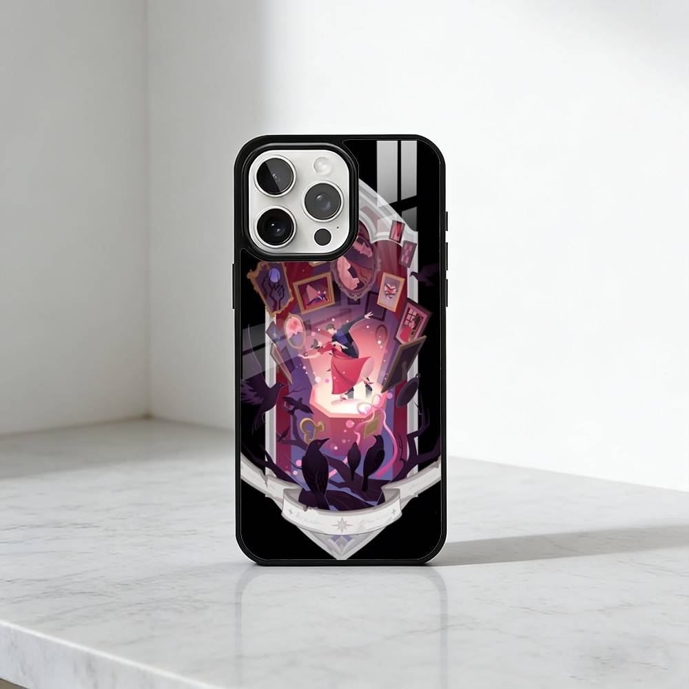 Чехол для телефона L-Lunar Arcanum Cards для iPhone 17, 16, 15, 14, 13 Plus, Pro Max Магнитный для беспроводной зарядки Magsafe