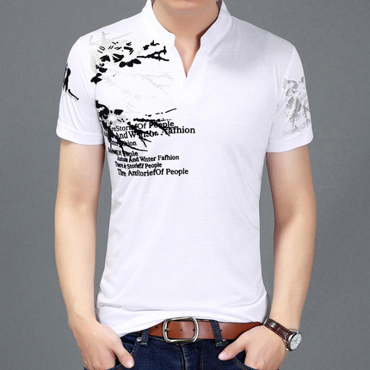 Men's Korean Style Plus Size Short Sleeve T-Shirt - Summer 2026 Edition