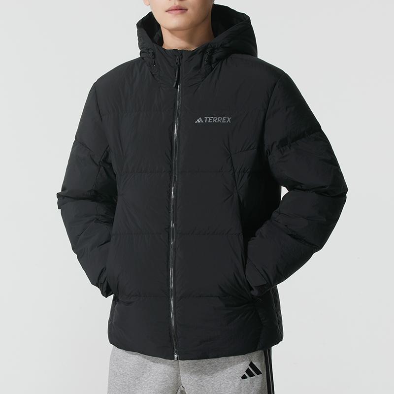 adidas Terrex Мульти Пуховик Climawarm Ветрозащитный Теплый Приталенный С Длинным Рукавом Пуховое Пальто Мужская Куртка JV8723
