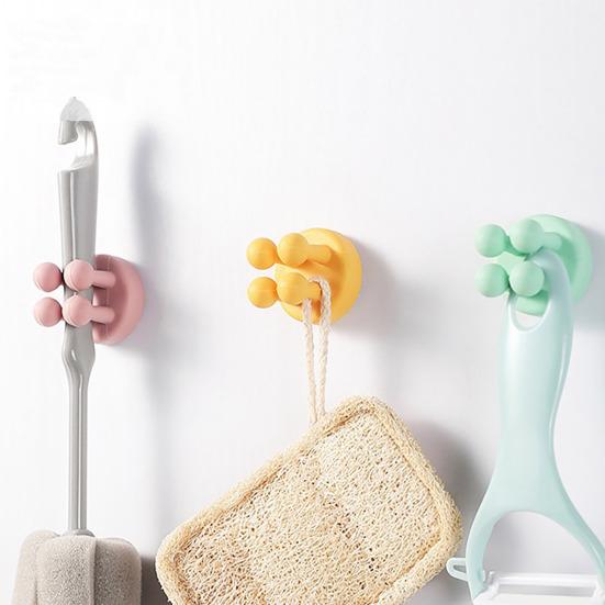 4шт силиконовый держатель для зубных щеток многофункциональные крючки простая установка самоклеящиеся одинарные крючки для зубных щеток