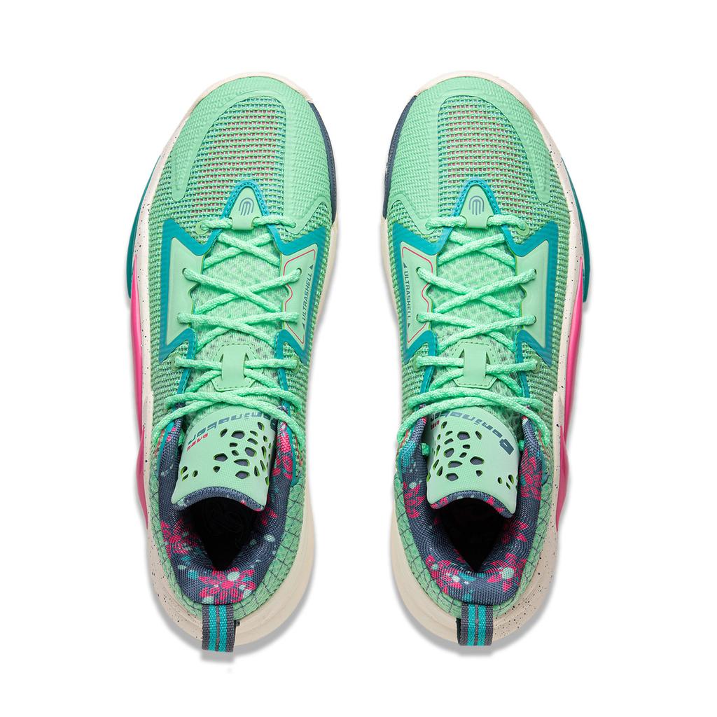 Li Ning BadFive Chase Hunt 1 Нескользящее покрытие Легкий Отскок Низкие Мужские Баскетбольные Кроссовки для Улицы Зеленый ABFV003-8