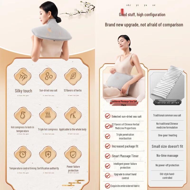 Вспомогальнй электрический массажный платок с подогревом