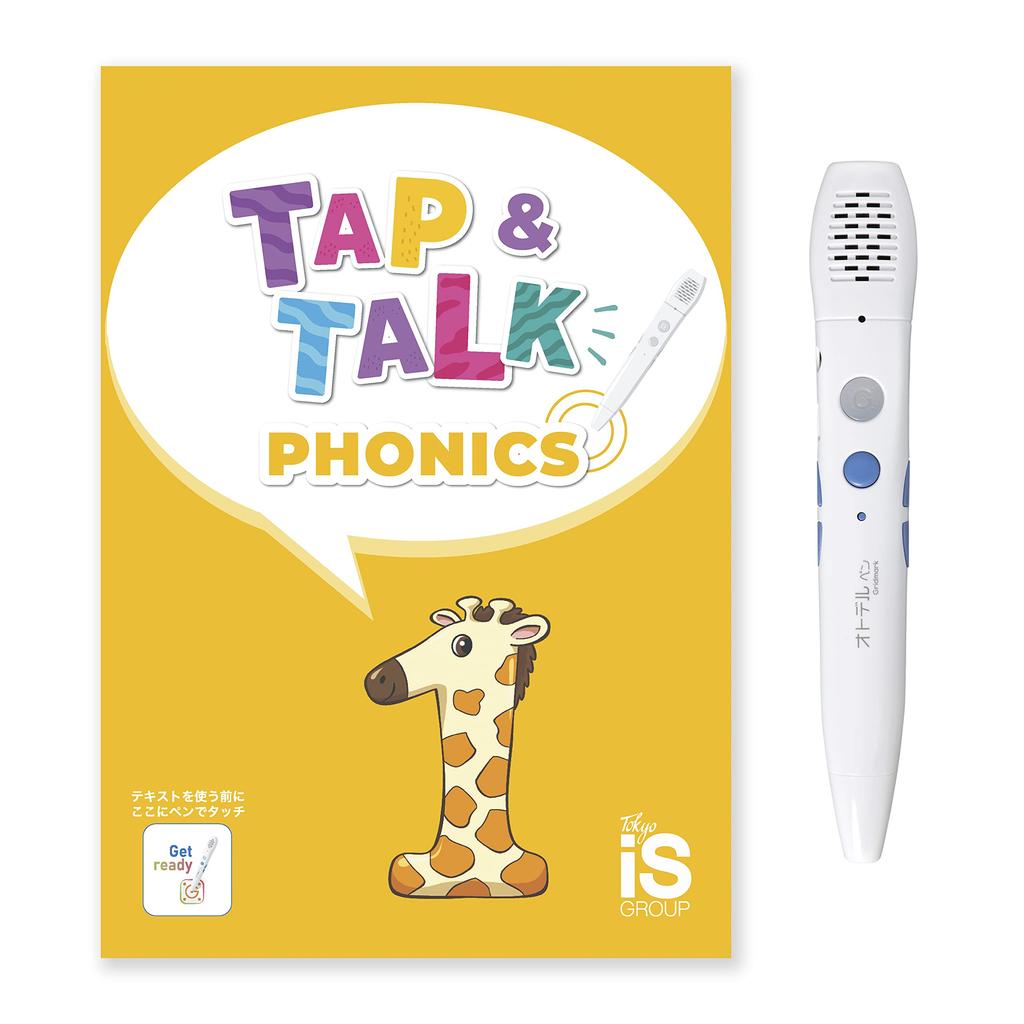 Phonics with a Sound Otodel Pen Tap Talk 1 English Teaching Materials for Supervised by a Popular English Touch Pen for Home Listening and Speaking