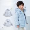 Children's Hooded Solid-color Light and Warm Down Jacket, Multi-color Coat for Boys and Girls Winter